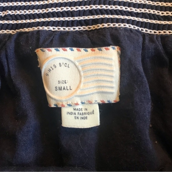 2 for $26 Anthropologie Postmark STAR CHART SKIRT Sailboats - Navy - Small - Picture 3 of 6